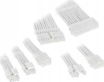Set zgjatues kabllosh Kolink Core Adept, braided, 35cm, i bardhë