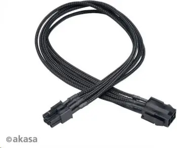 Kabllo Akasa Flexa V6 (AK-CBPW07-40BK), 6-pin, 40cm, e zezë