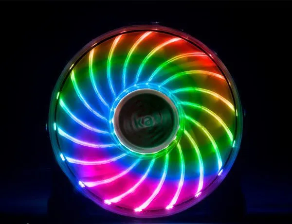 Ftohës Akasa Vegas 7 LED RGB, 120 mm - 2