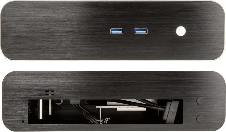 Kasë Akasa Euler S Fanless Thin Mini-ITX 2xUSB 3.0, HTPC - 2