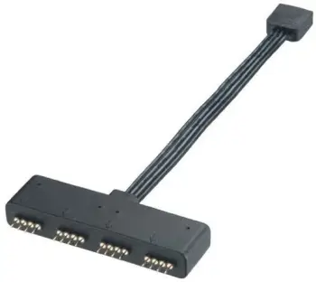 Kabllo lidhëse Akasa AK-CBLD02-10BK, deri në 4 shirita RGB LED