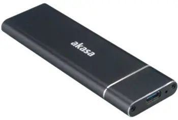 Kuti e jashtme Akasa për M.2 SSD SATA II/III (AK-ENU3M2-02), alumin, e zezë