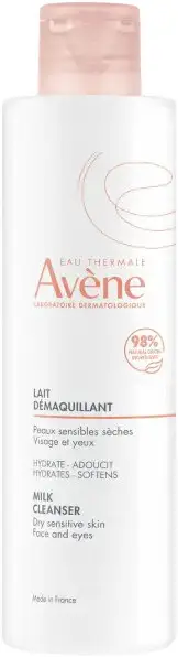 Qumësht pastrues grimi Avène Cleansing Milk Lait Démaquillant, 200 ml