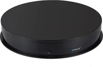 Qëndrim rrotullues Puluz PU3049B, 30 cm, USB, i zi