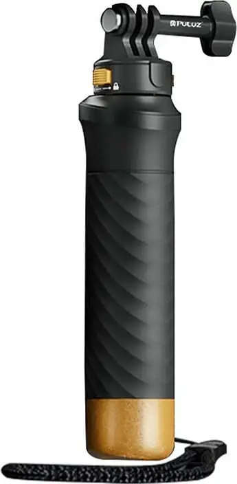 Dorezë lundruese për kamera sportive Puluz PU1053B, për GoPro, e zezë/ari