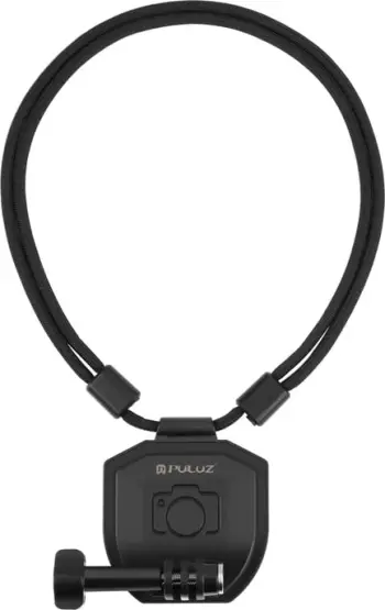 Mbajtës magnetik për qafë Puluz PU739B për kamera sportive, i zi