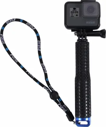 Selfie stick Puluz PU150 për kamera sportive DJI, GoPro, Insta360, i zi