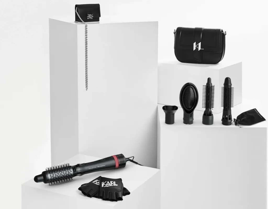 Furçë me ajër të nxehtë Rowenta CF634L, 800 W, 5 aksesorë, e zezë/kuqe - 2