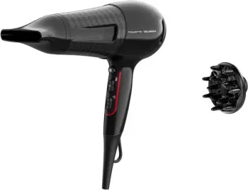 Tharëse flokësh Rowenta Powerline x Karl Lagerfeld CV591L, 2300W, jonizim, e zezë