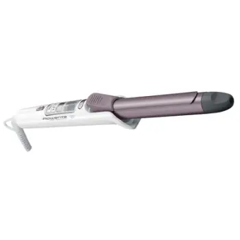 Masha për flokë, Rowenta, CF3460F0, 3 programe kujdesi me timer, temperaturë e rregullueshme me ekran LCD, veshje keratinë kashemiri me vaj argani, e bardhë/rozë