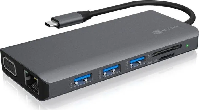 Stacion USB Icy Box DK4070-CPD USB-C - 1