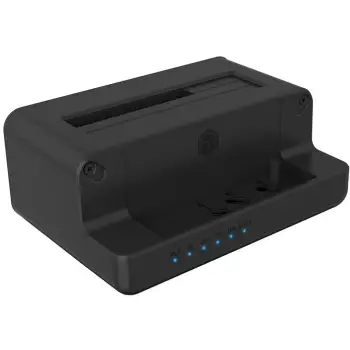 Docking stacion Icy Box IB-2914MSCL-C31, për 2.5" dhe 3.5" në M.2 NVMe, USB Type-C 10 Gbit/s, i zi
