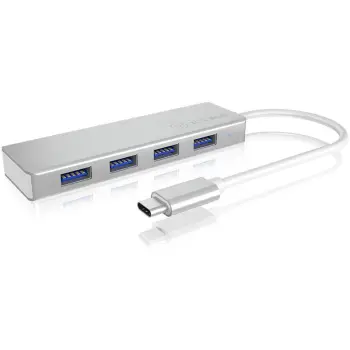 USB hub ICY BOX IB-HUB1425-C3, 4x USB 3.0, Type-C, argjendtë