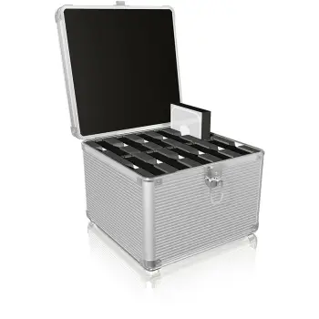 Kasë ICY BOX IB-AC628, për 10 HDD 2.5/3.5", metal/plastik, ngjyrë argjendtë