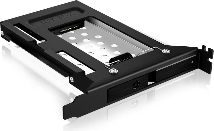 Kasë ICY BOX për 2.5" SATA HDD/SSD, PCI slot, e zezë - 4