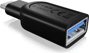 Adapter USB-C në USB-A ICY BOX IB-CB003, 5 Gbit/s, i zi