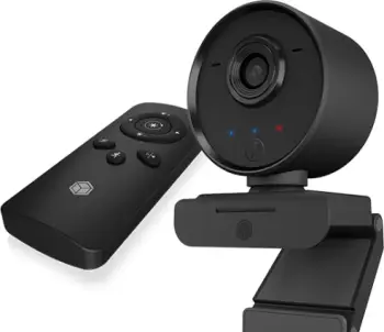 Webkamerë ICYBOX IB-CAM502-HD Full HD 1080p 30fps, AI auto-tracking 350°, mikrofon stereo, USB 1.70 m, me telekomandë, e zezë, set 2 copë