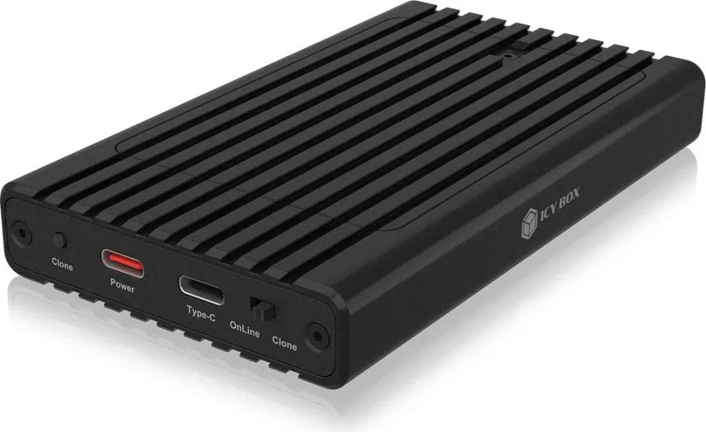 Kasë SSD ICY BOX IB-2817MCL-C31, USB-C 3.2, 2x M.2 NVMe, e zezë - 11