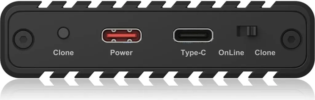 Kasë SSD ICY BOX IB-2817MCL-C31, USB-C 3.2, 2x M.2 NVMe, e zezë - 4