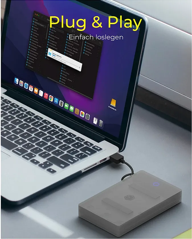 Kasë ICY BOX IB-AC603b-U3, 2.5", USB 3.2, antracit/zi - 5