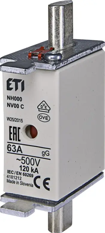 Lidhje e siguresave Eti-Polam KOMBI NH00C, 63 A, gG / gL, 500 V