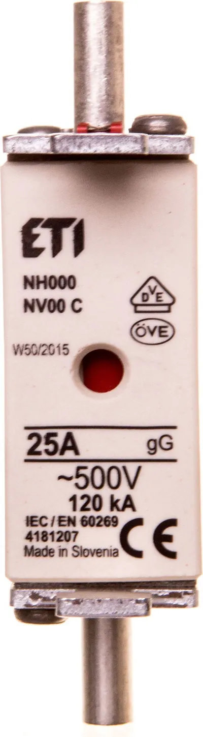 Lidhës i siguresave Eti-Polam, 25 A, 500 V - 1