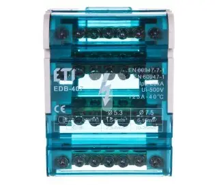 Bllok shpërndarës elektrik Eti-Polam, 125A, 4P