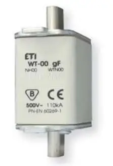 Siguresë Eti-Polam WT-00/gF, 40A, NH00 gF