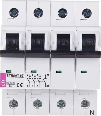Nderprerës automatik ETI ETIMAT10, 3P+N, 25A, 10kA AC