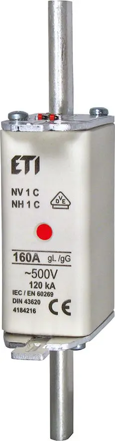 Lidhëse siguresash Eti-Polam NH1C 25A gG/gL 500V WT-1C (004184207)