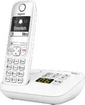 Telefon Gigaset A690A, Analog/DECT, Mbështjellës pa tela, Ngjyrë e bardhë