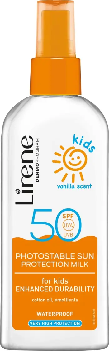 Qumësht mbrojtës ndaj diellit Lirene 50 SPF, 150 ml
