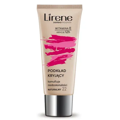 Krem pudër Lirene Complete Coverage, Natural 22, 30 ml - 2