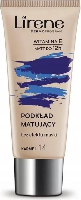 Krem pudër Lirene Nature Matte, Caramel 14, 30 ml