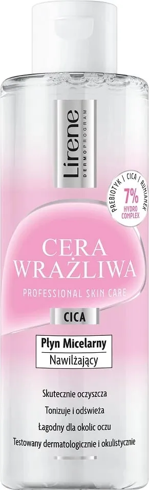 Ujë micelar për femra Lirene Sensitive Moisturizing 200ml - 1