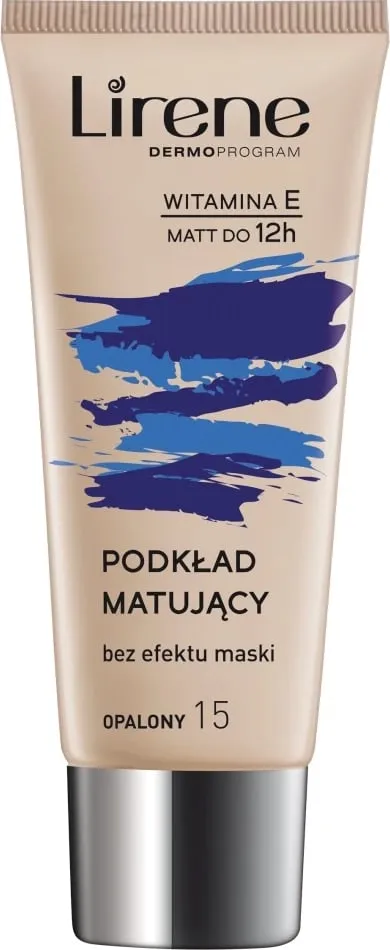 Krem pudër e lëngët Lirene NATURE MATTE, Tanned 15, 30 ml - 1