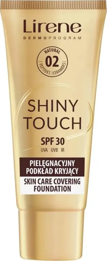 Fondatinë Lirene Shiny Touch Nourishing Covering, SPF 30, nuanca Natural