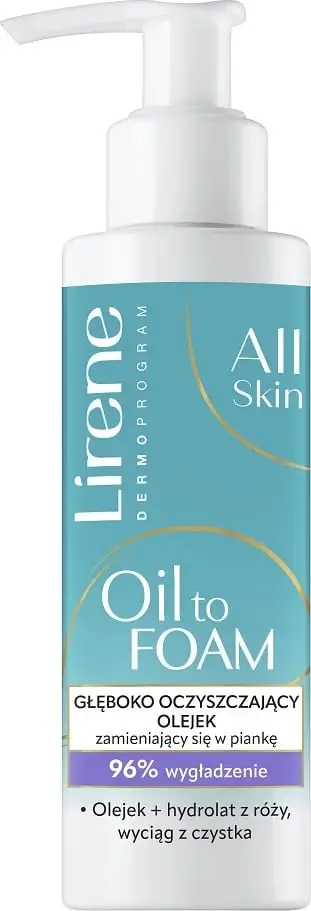 Vaj pastrues që shndërrohet në shkumë për femra Lirene Oil to Foam Deep Cleansing Oil 145ml