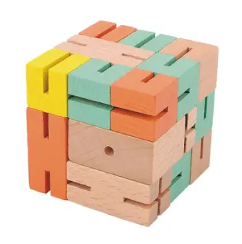 Iq Test Puzzle Boy 1 Green Yellow/ Orange - Fridolin