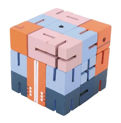 Iq Test Puzzle Boy 2 Blue Orange Light Blue - Fridolin - 1