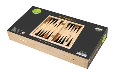 Bamboo Game Backgammon With 2 Dice And Bamboo Chips - Fridolin - 1