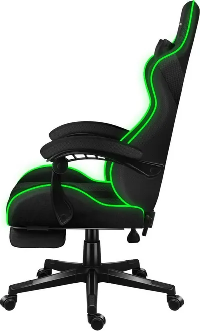 Karrige lojërash HUZARO Force 4.7, RGB Mesh, e zezë - 4