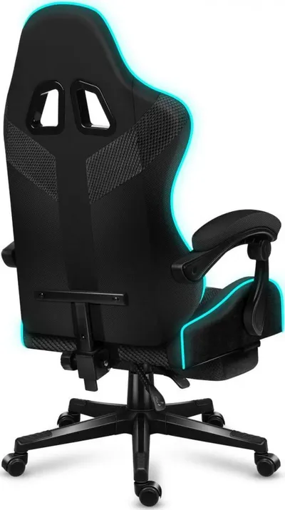 Karrige lojërash HUZARO Force 4.7, RGB Mesh, e zezë - 5