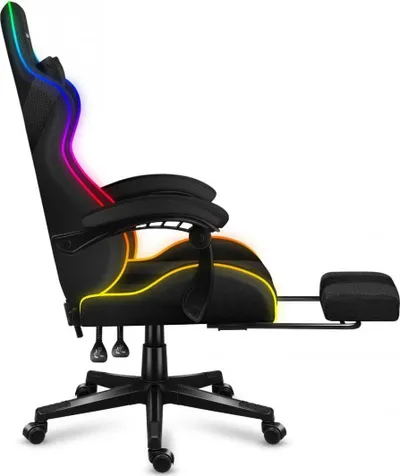 Karrige lojërash HUZARO Force 4.7, RGB Mesh, e zezë - 6