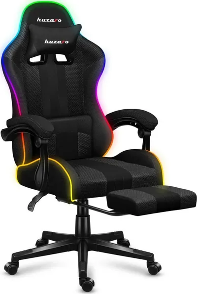 Karrige lojërash HUZARO Force 4.7, RGB Mesh, e zezë - 8