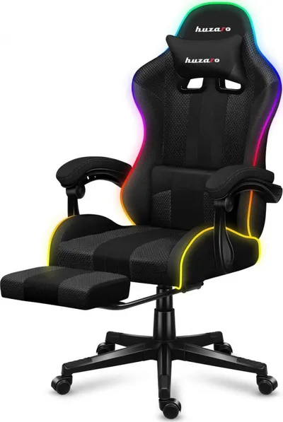 Karrige lojërash HUZARO Force 4.7, RGB Mesh, e zezë - 9