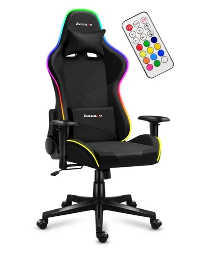 Karrige lojërash HUZARO Force 6.3 RGB Mesh, e zezë - 1