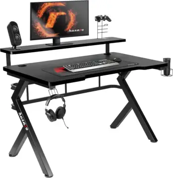 Tavolinë gaming Huzaro Hero 5.0, 120x60 cm, e kuqe/ e zezë