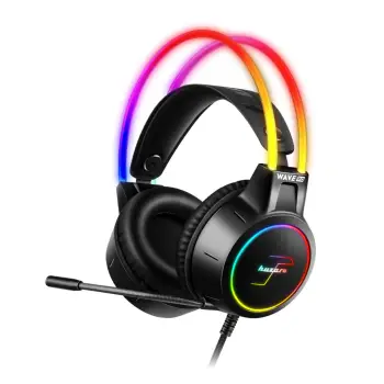 Kufje gaming Huzaro HZ-WAVE 3.0, RGB Mic, të zeza