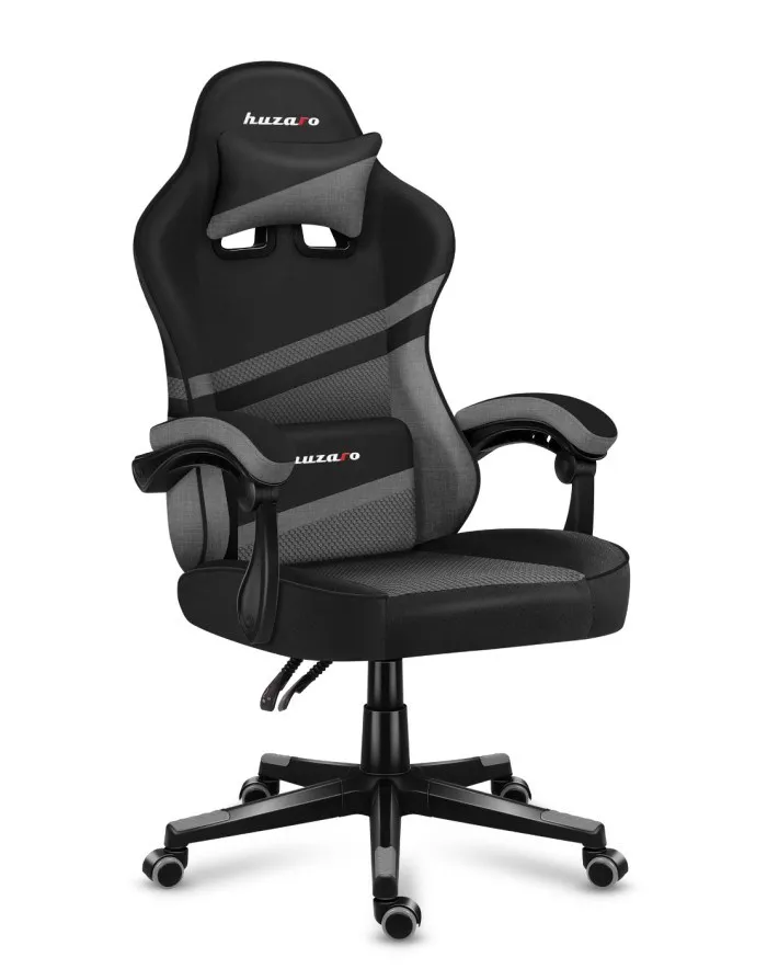 Karrige lojërash Huzaro Force 4.4 Mesh, 130kg, e hirtë - 1